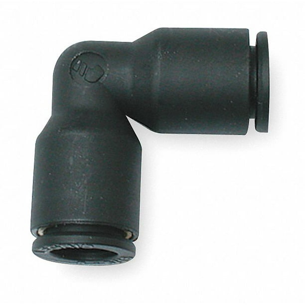 3/16 Tube OD PK10 Black 90 Elbow Union 3/16 Tube OD PK10 Black 90 Elbow Union